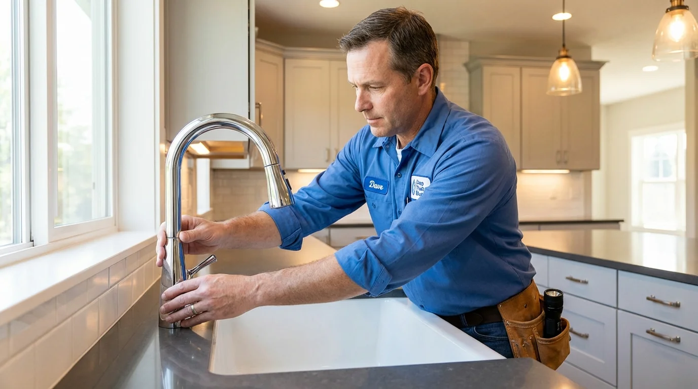 Kitchen faucet installation by Johns Plumbing LLC in Flushing