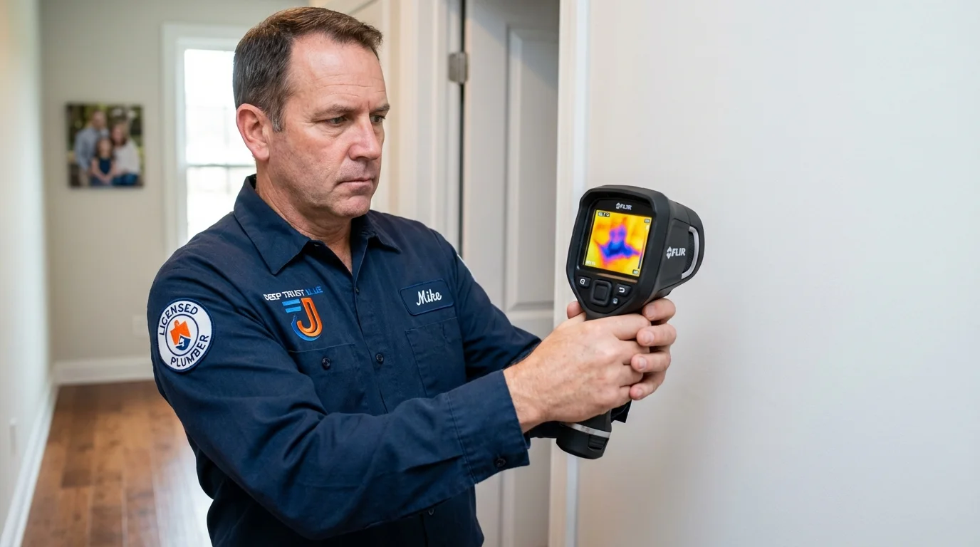 Thermal imaging leak detection by Johns Plumbing LLC in Flushing